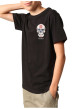 Thumbnail T-shirt en coton noir imprimé avec un col rond et des manches courtes