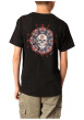 Thumbnail T-shirt en coton noir imprimé avec un col rond et des manches courtes - Image 2