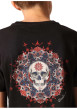 Thumbnail T-shirt en coton noir imprimé avec un col rond et des manches courtes - Image 3