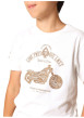 Thumbnail T-shirt en coton blanc imprimé avec un col rond et des manches courtes - Image 3