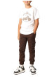 Thumbnail T-shirt en coton blanc imprimé avec un col rond et des manches courtes - Image 4