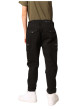 Thumbnail Pantalon Cargo en coton noir coupe slim avec multiples poches - Image 2