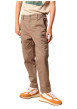 Thumbnail Pantalon Cargo en coton brun coupe slim avec multiples poches
