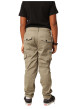 Thumbnail Pantalon Cargo en coton kaki coupe slim avec multiples poches - Image 2