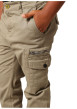 Thumbnail Pantalon Cargo en coton kaki coupe slim avec multiples poches - Image 3