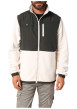 Thumbnail Blouson bi-matière écru et anthracite pourvu de poches plaquées