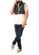Thumbnail Sweat sans manches bi-matière écru et anthracite pourvu de poches plaquées - Image 4
