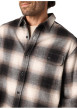 Thumbnail Chemise en coton noire coupe droite avec un motif à carreaux - Image 3