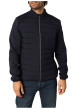 Thumbnail Blouson marine avec un col montant zippé et logo de la marque sur une manche