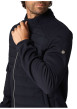 Thumbnail Blouson marine avec un col montant zippé et logo de la marque sur une manche - Image 3