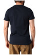 Thumbnail T-shirt en coton marine avec un col rond et des manches courtes - Image 2