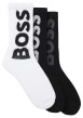 Thumbnail Lot de 3 paires de chaussettes coupe haute en coton multicolores unies