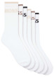 Thumbnail Lot de 6 paires de chaussettes en coton blanches unies à coupe haute