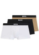 Thumbnail Lot de 3 boxers en coton multicolores unis à taille élastiquée