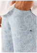 Thumbnail Jean bleu ciel brodé à motif cachemire avec une fermeture zippée - Image 4