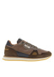 Thumbnail Baskets en cuir camel avec un talon plat cranté à fermeture slip-on - Image 2