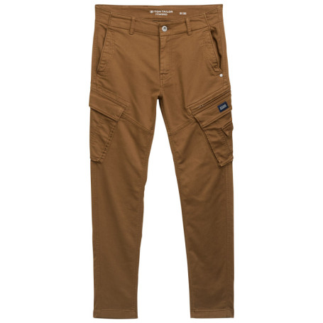 Pantalon Cargo en coton mélangé camel coupe...