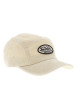 Thumbnail Casquette strapback en coton beige en velours côtelé avec un patch logo - Image 3