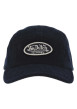 Thumbnail Casquette strapback en coton bleue marine en velours côtelé avec un patch logo