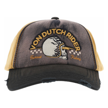 Casquette strapback en coton moutarde aspect...