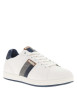 Thumbnail Tennis blanches à talon plat avec la marque en relief et des lacets blancs - Image 3