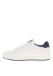 Thumbnail Tennis blanches à talon plat avec la marque en relief et des lacets blancs - Image 2