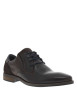 Thumbnail Derbies en cuir chocolat à décoché bas et avec des lacets ronds - Image 3