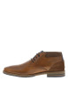Thumbnail Bottines en cuir cognac avec un talon décroché bas et des lacets - Image 2