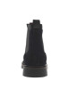 Thumbnail Boots en cuir noires à talon décroché bas avec soufflets élastiqués - Image 6