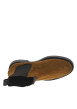 Thumbnail Boots en cuir cognac à talon décroché bas avec soufflets élastiqués - Image 4