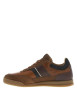 Thumbnail Tennis en cuir cognac à semelle marron avec et des lacets plats - Image 2