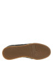 Thumbnail Tennis en cuir kaki à talon plat avec des lacets plats blancs - Image 5