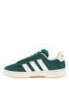 Thumbnail Tennis vertes et blanches à talon plat avec des lacets larges - Image 2