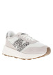 Thumbnail Baskets en cuir léopard et écrues avec un talon plat et des lacets - Image 3