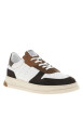 Thumbnail Tennis en cuir multicolores avec une semelle plate et des lacets plats - Image 3