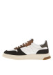 Thumbnail Tennis en cuir multicolores avec une semelle plate et des lacets plats - Image 2