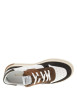Thumbnail Tennis en cuir multicolores avec une semelle plate et des lacets plats - Image 4