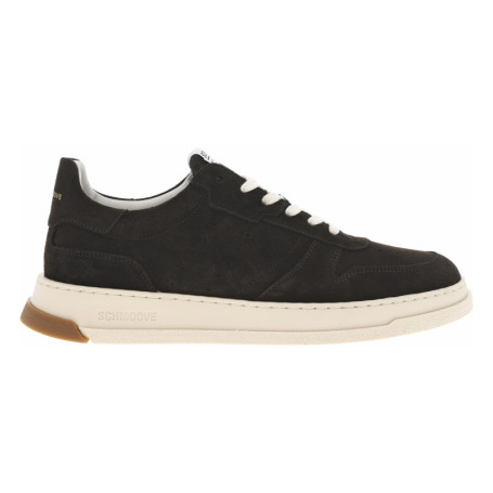 Tennis en cuir nubuck chocolat à talon plat...