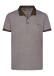 Thumbnail Polo marron chiné avec une coupe regular fit et le logo brodé en petit