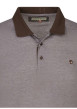 Thumbnail Polo marron chiné avec une coupe regular fit et le logo brodé en petit - Image 3