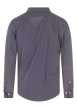 Thumbnail Chemise en coton bleue marine à minis pois avec une coupe slim - Image 2