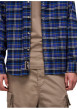 Thumbnail Chemise en flanelle bleue à carreaux en coton avec une coupe droite - Image 7