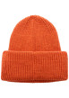 Thumbnail Bonnet orange en maille tricotée avec drapeau norvégien imprimé - Image 2