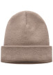 Thumbnail Bonnet marron en maille fine avec patch iconique brodé sur le revers - Image 2