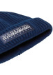 Thumbnail Bonnet marine en maille tricotée avec nom de la marque brodé - Image 3