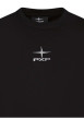 Thumbnail T-shirt en coton noir avec un logo brodé à col rond et à manches courtes - Image 3