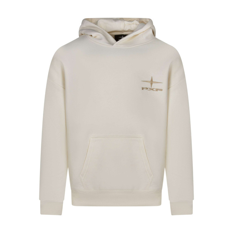 Project X - Sweat à Capuche En Coton écru Uni à Coupe Droite Avec Le Logo Brodé - écru Project X - Sweat à Capuche En Coton écru Uni à Coupe Droite Avec Le Logo Brodé - écru