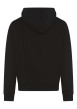 Thumbnail Sweat noir brodé col à capuche et élastiqué aux manches et à la taille - Image 2