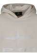 Thumbnail Sweat écru brodé avec une broderie sur la poitrine et à col à capuche - Image 3