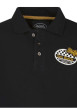 Thumbnail Polo en coton noir uni maille piquée à coupe regular fit avec des patchs - Image 4